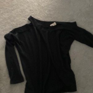 Open shoulder sweater